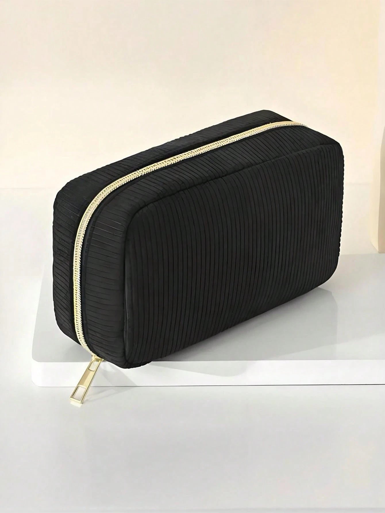 1 Stück, Damen Kosmetiktasche, Cord Kosmetiktasche, Aufbewahrungstasche mit schönem Design Kosmetiktasche, Mädchen Stiftetasche, süße und modische Kosmetiktasche, geeignet für Reisen, Rückkehr zur Schule Cord Kosmetiktasche