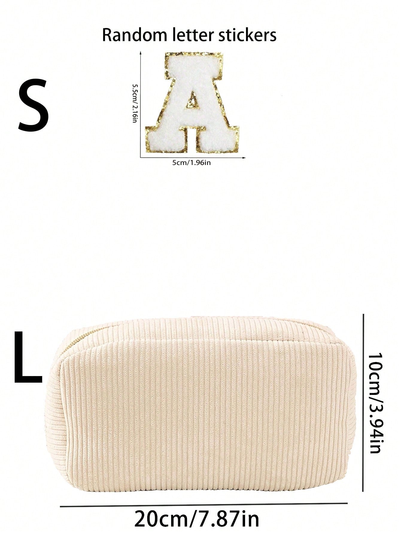 1 Stück, Damen Kosmetiktasche, Cord Kosmetiktasche, Aufbewahrungstasche mit schönem Design Kosmetiktasche, Mädchen Stiftetasche, süße und modische Kosmetiktasche, geeignet für Reisen, Rückkehr zur Schule Cord Kosmetiktasche